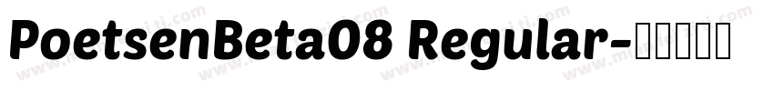 PoetsenBeta08 Regular字体转换